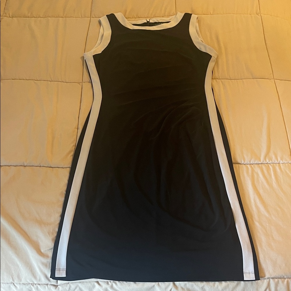 Ralph Lauren Black and White Dress Scoop Neck